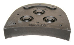 Commando Club Rubber Heel Blocks Black 16.5mm (pair)