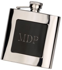 R3886 Flask with Black Engraving Plate