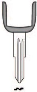 Hook 3074: CV107 OPL1U - Keys/Transponder Horseshoe Blades
