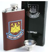 Football Colour Flask West Ham WH660 - Engravable & Gifts/Flasks