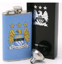 Football Colour Flask Man City MC660 - Engravable & Gifts/Flasks