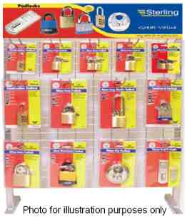 Sterling Padlock & Hasp Counter Stop Stand - Locks & Security Products/Padlocks & Hasps