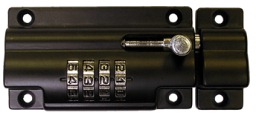 CLB110BK Sterling Combination Locking Slide Bolt - Locks & Security Products/Padlocks & Hasps