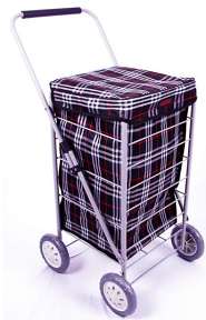 6963 4 Wheel Cage Shopping Trolley - Leather Goods & Bags/Shopping Trolleys