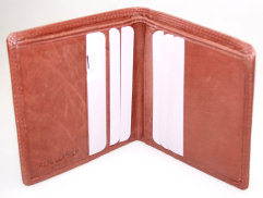 1043 Brown Wallet London Leather