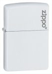 Zippo 214ZL 60001270 White Matte with Zippo logo - Zippo/Zippo Lighters