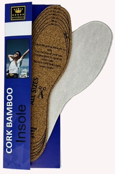 Sovereign Bamboo Cork One size Cut to Size Insoles (pair) - Sovereign Shoe Care/Insoles