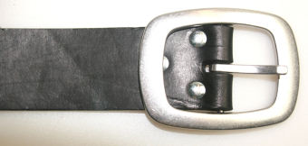 Leather Belts Plain 1.1/2 Black - Leather Goods & Bags/Belts