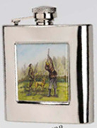 R3788 Highland Shooting Flask 6oz Stainless Steel (Use R3447 + Badge) - Engravable & Gifts/Flasks