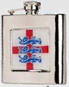 R3792 Highland English Lions Flask Stainless Steel (Use R3447 + Badge) - Engravable & Gifts/Flasks