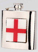 R3773 Highland Hip Flask England 6oz Stainless Steel (Use R3447 + Badge) - Engravable & Gifts/Flasks