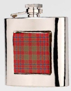 R3779 Highland Hip Flask Tartan 6oz Stainless Steel (Use R3447 + Badge) - Engravable & Gifts/Flasks