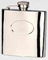 R3446 Langdale Flask with Oval recess - Engravable & Gifts/Flasks