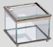 R1990 Glass Trinket Box 3.25 - Engravable & Gifts/Trinket Boxes