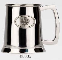 R8335 ThistleTankard Stainless Steel (Use R8005 + badge) - Engravable & Gifts/Tankards