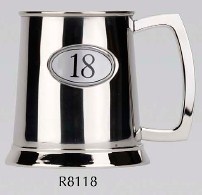 R8118 18 Tankard Stainless Steel (Use R8005 + badge) - Engravable & Gifts/Tankards