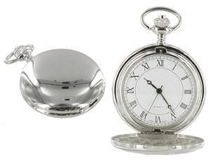 PWF15 Pocket Watch Full Hunter Roman Numerals - Engravable & Gifts/Gifts