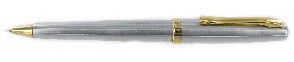 PEN20 Duke Satin Silver/Gold Ballpoint Pen - Engravable & Gifts/Gifts