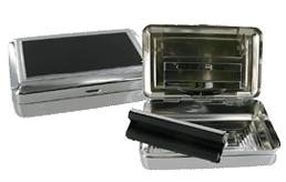 TTP07 Tobacco Box with Black Lid Paper Holder & Rolling machine - Engravable & Gifts/Gifts