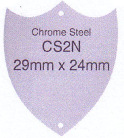 CS2N 29mm x 24mm Annual Shields Chrome Steel (pre-drilled for pins)