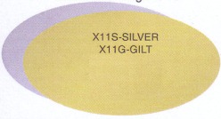 X11 Self Adhesive Aluminium Ovals 66mm x 35mm