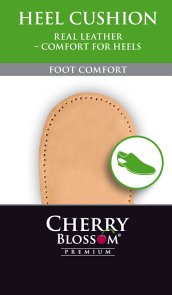 Cherry Blossom Premium Leather Heel Cushions