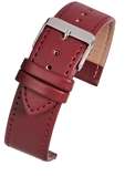 E107S Economy Watch Straps Leather Red (Single)
