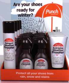 ...Punch Weather Proofer Counter Display Unit - Shoe Care Products/Punch