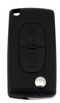 Hook 3329 RKS028 PERC5 Peugeot Flip 2 Button Battery on Case KMS518 - Keys/Remote Fobs