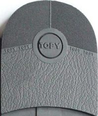 ...........Topy Tempo 6.5mm (10 pair) Black - Shoe Repair Materials/Heels-Mens