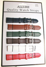 Allure Watch Straps Assorted Colours (Card 6) 1005 - Watch Accessories & Batteries/Lithium Batteries