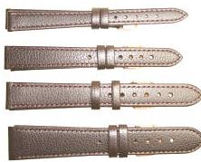 RX614S Watch Straps Leather Brown Stitched Buffalo Extra Long (Single) - Watch Straps/Budget Straps