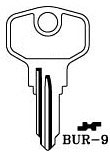 Hook 3278: jma = BUR-9 - Keys/Cylinder Keys- General