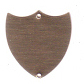 BS2N Brass Plated Steel Shield 29mm x 24mm