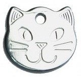 Chrome Cat Pet Tags - Engravable & Gifts/Pet Tags