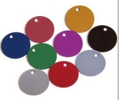 TAG-00009 Aluminium Circle without Tab 25mm Disc - Engravable & Gifts/Pet Tags