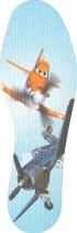 .Disney Kids Latex Insoles Cut to Size Planes (pair)