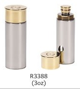 R3388 3oz Cartridge Flask Box & Funnel - Engravable & Gifts/Flasks