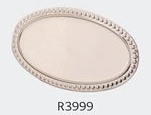 R3999 Beaded Oval Engraving Badge