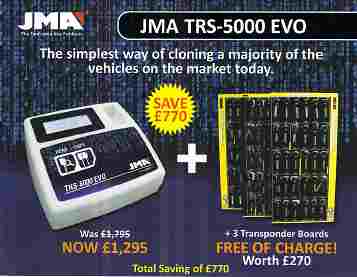 .JMA TRS5000 EVO Transponder Machine SPECIAL OFFER - Key Machines/Transponder Machines