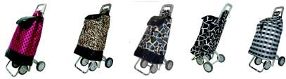 Black/White 2 X 4 Shopping Trolley - Leather Goods & Bags/Shopping Trolleys
