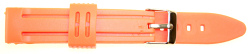 8002 Orange Silicone Watch Strap18mm - Watch Accessories & Batteries/Lithium Batteries