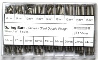 SBA-1 Box Assorted Spring Bars ( 20 each of 18 sizes ) SBA1 - Watch Accessories & Batteries/Watch Strap Pins