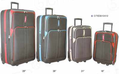 Cities 615 Trolley Case Set (4) - Leather Goods & Bags/Luggage