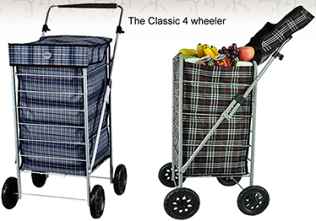 ST70 Hoppa 4 Wheel Shopping Trolley - Leather Goods & Bags/Shopping Trolleys