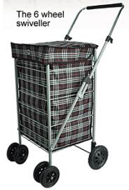 ST85 Hoppa 6 Wheel Shopping Trolley - Leather Goods & Bags/Shopping Trolleys