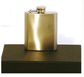 .....X58203 Hip Flask 3oz Black Box - Engravable & Gifts/Flasks