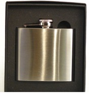 X57204 Hip Flask 5oz Black Box (X58204) - Engravable & Gifts/Flasks