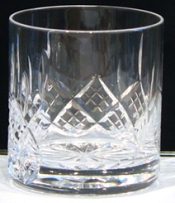 LOS810 Whiskey Glass 9oz Worcester Cut with Panel