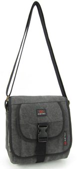 .......6611 Canvas Flapover Shoulder Bag - Leather Goods & Bags/Holdalls & Bags